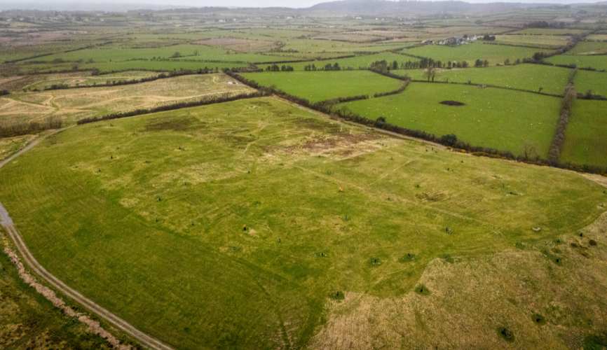 Aerial view of the Penhesgyn Landfill site