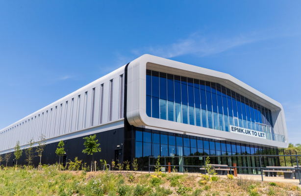 Elfield Park building and landscaping